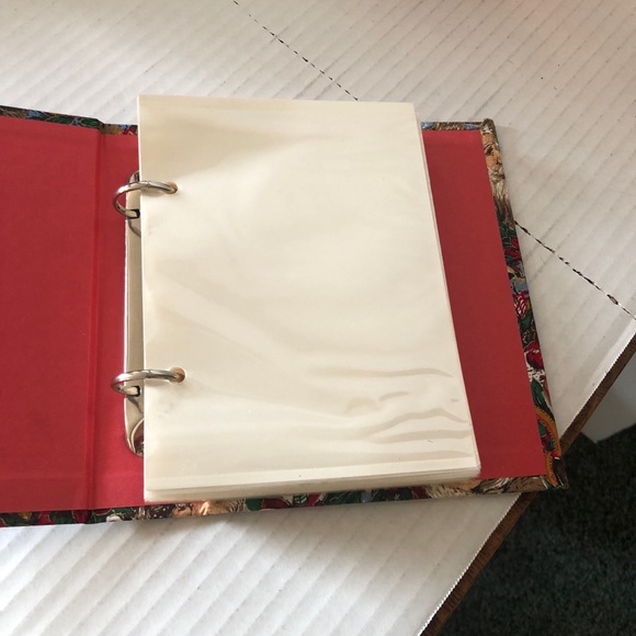 Christmas Santa Vintage Fabric Small Photo Album - Picture 5 of 11